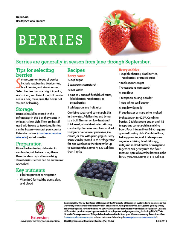 Healthy Seasonal Produce: Berries