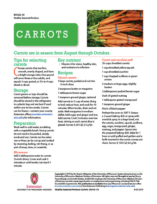 Healthy Seasonal Produce: Carrots