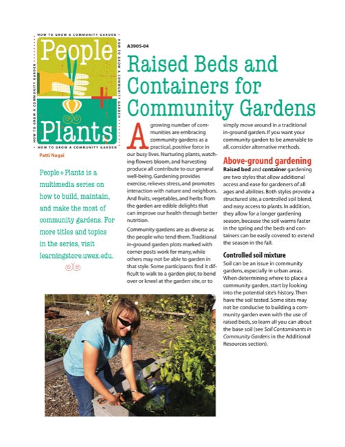 Raised Beds and Containers for Community Gardens