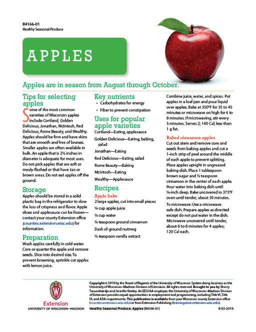 Healthy Seasonal Produce: Apples