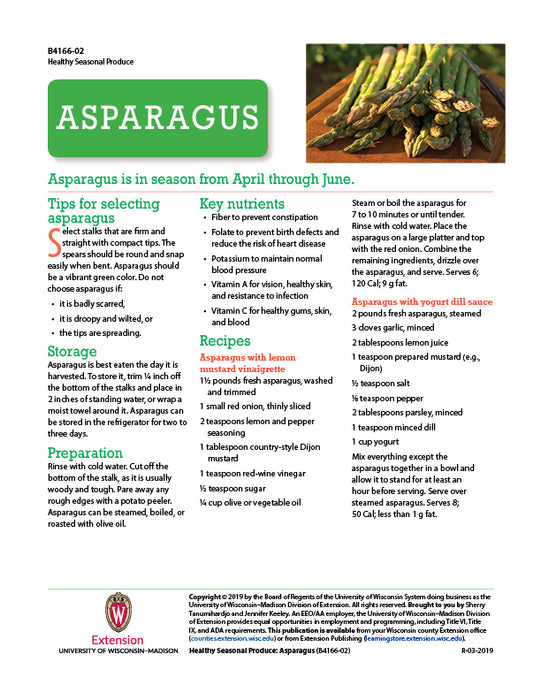 Healthy Seasonal Produce: Asparagus