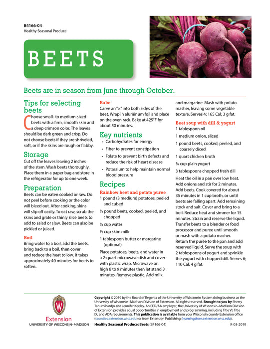 Healthy Seasonal Produce: Beets