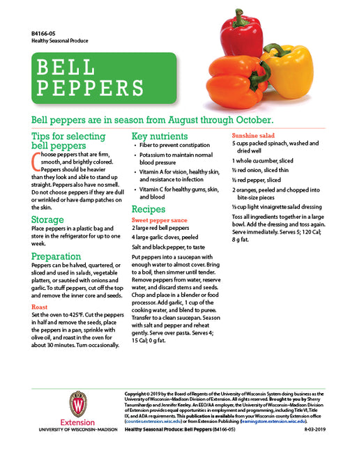 Healthy Seasonal Produce: Bell Peppers