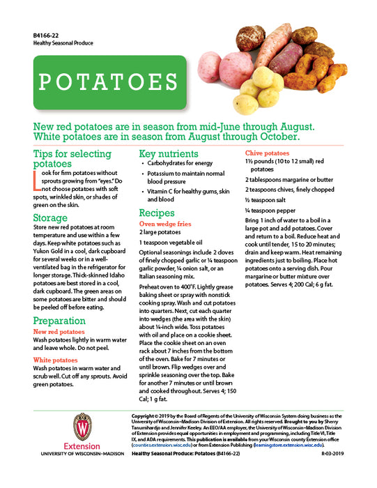 Healthy Seasonal Produce: Potatoes