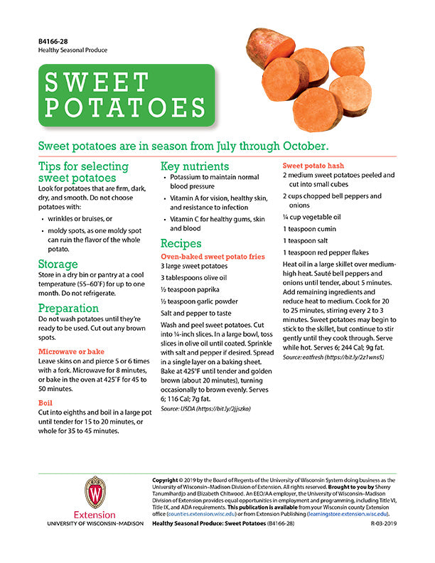 Healthy Seasonal Produce: Sweet Potatoes