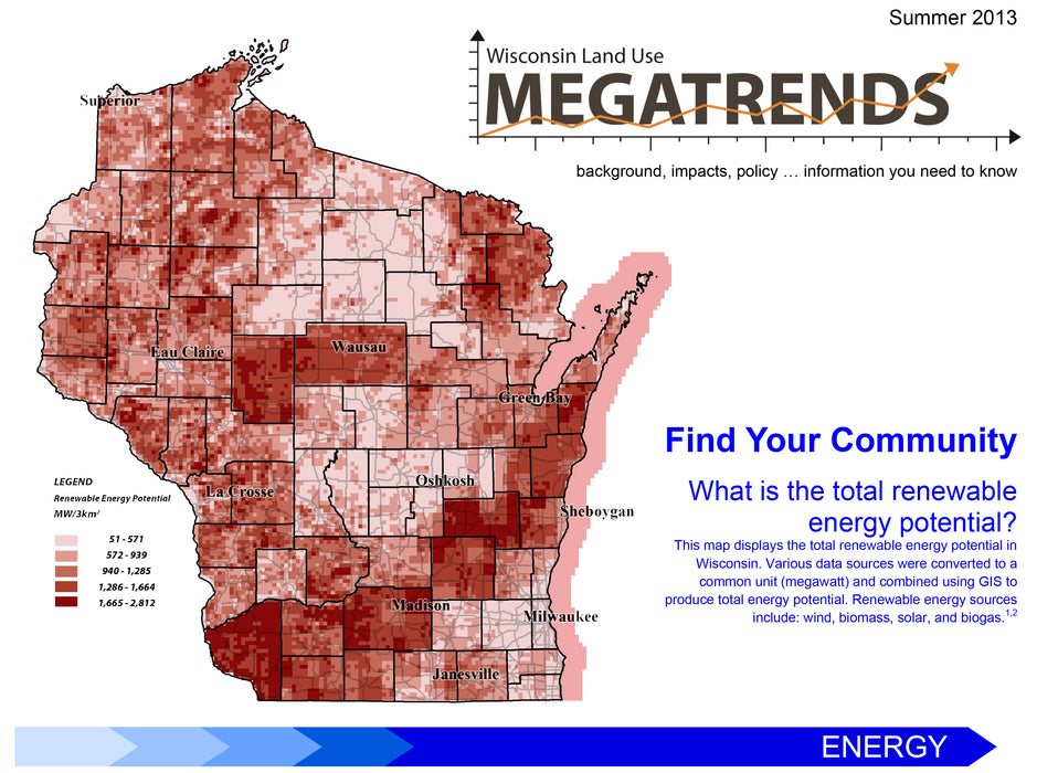 Wisconsin Land Use Megatrends: Energy