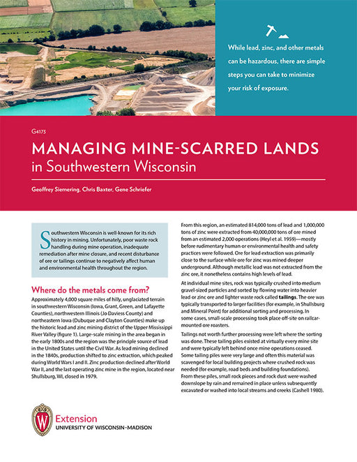 Managing Mine-scarred Lands in Southwestern Wisconsin