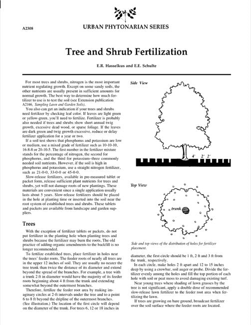 Tree and Shrub Fertilization