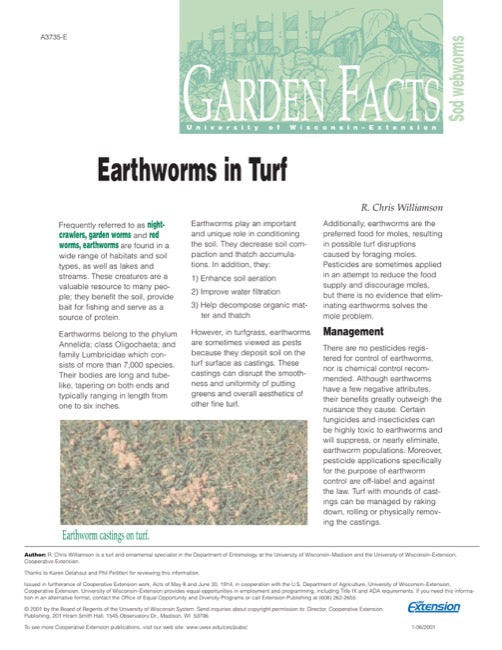 Earthworms in Turf