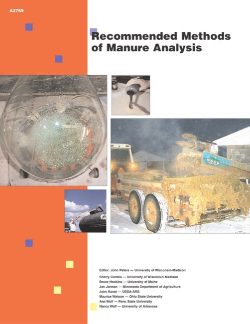 Recommended Methods of Manure Analysis — The Learning Store