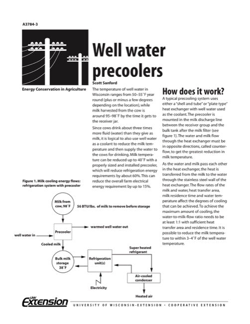 Well Water Precoolers