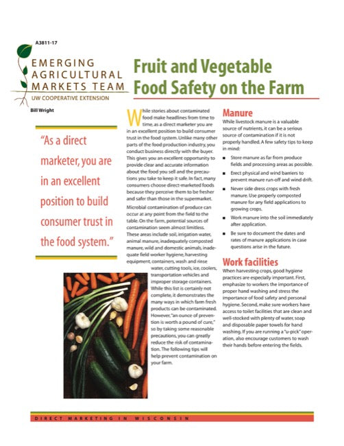 Direct Marketing: Fruit and Vegetable Safety on the Farm