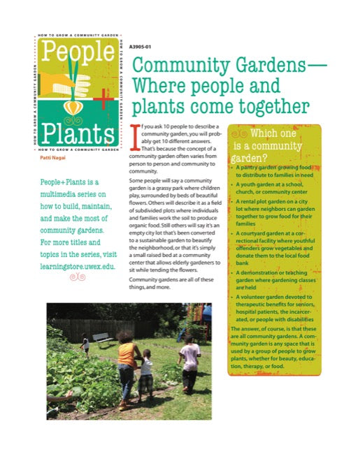 Community Gardens—Where People and Plants Come Together