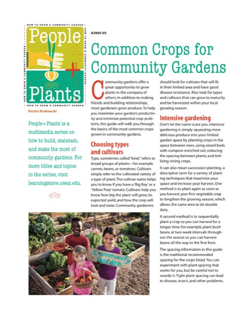 Common Crops for Community Gardens