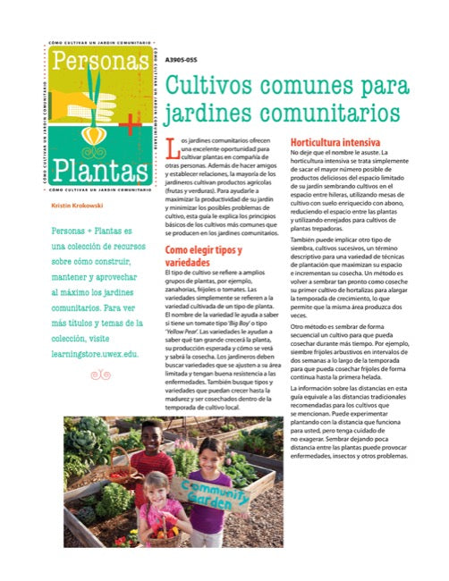 Cultivos comunes para jardines comunitarios
