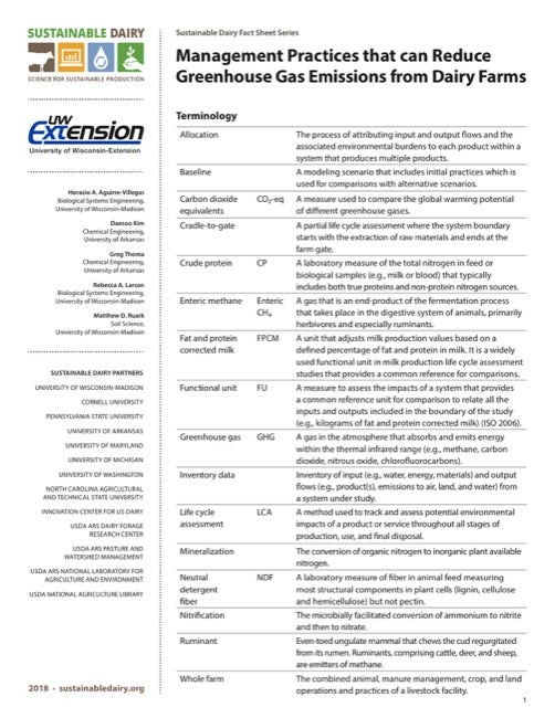 Management Practices that can Reduce Greenhouse Gas Emissions from Dai ...