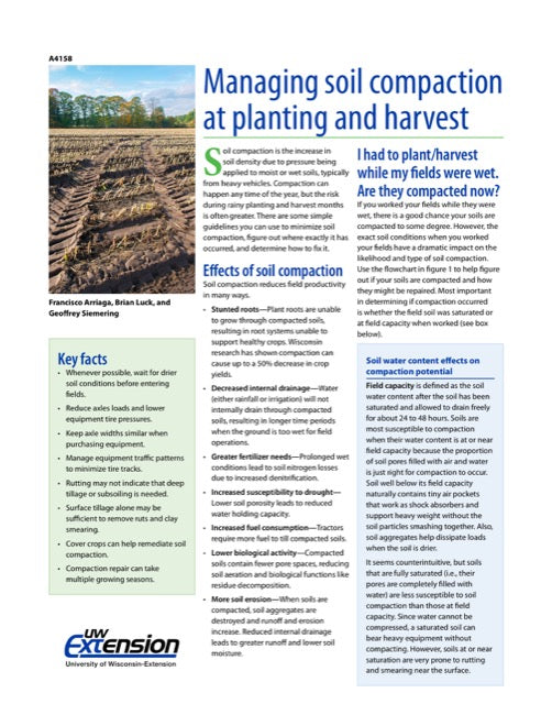 Managing Soil Compaction at Planting and Harvest