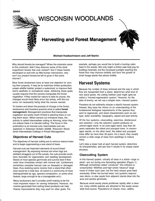 Harvesting and Forest Management