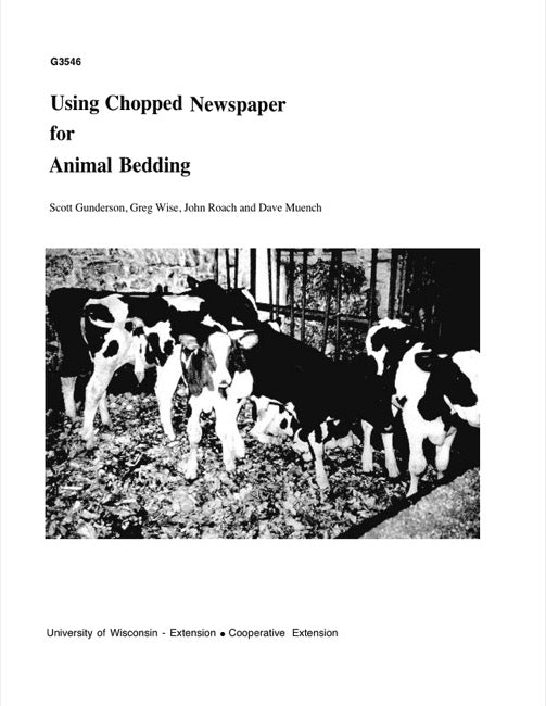 Using Chopped Newspaper for Animal Bedding