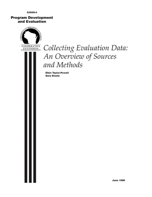 Collecting Evaluation Data: An Overview of Sources and Methods