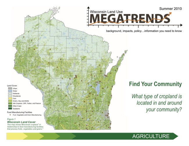 Wisconsin Land Use Megatrends: Agriculture — The Learning Store
