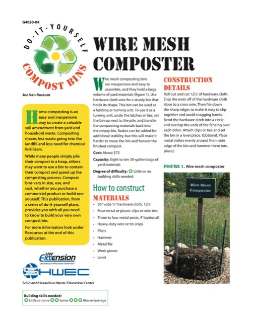 Wire Compost Wire Mesh Composter — The Learning Store