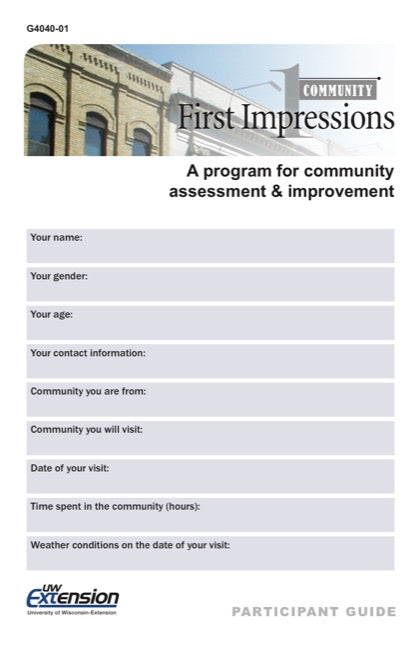 Community First Impressions Participant Guide