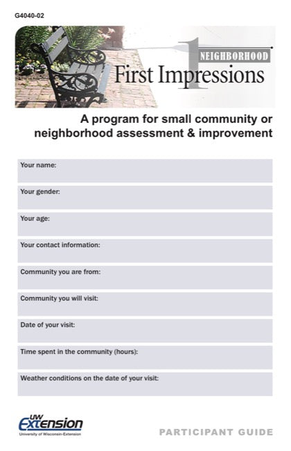 Neighborhood First Impressions Participant Guide