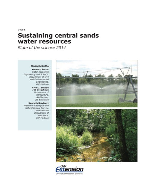 Sustaining Central Sands Water Resources