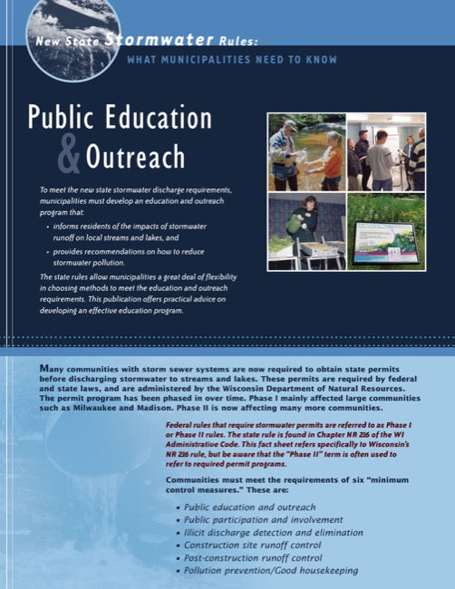 New State Stormwater Rules: Public Education & Outreach
