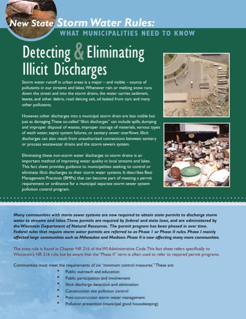 Detecting and Eliminating Illicit Discharges