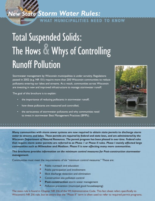 Total Suspended Solids: The Hows & Whys of Controlling Runoff Pollution